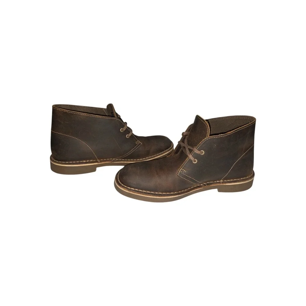 Clarks Bushacre 2 Mens 7.5 M Dark Brown Beeswax Leather Chukka Desert Boots
